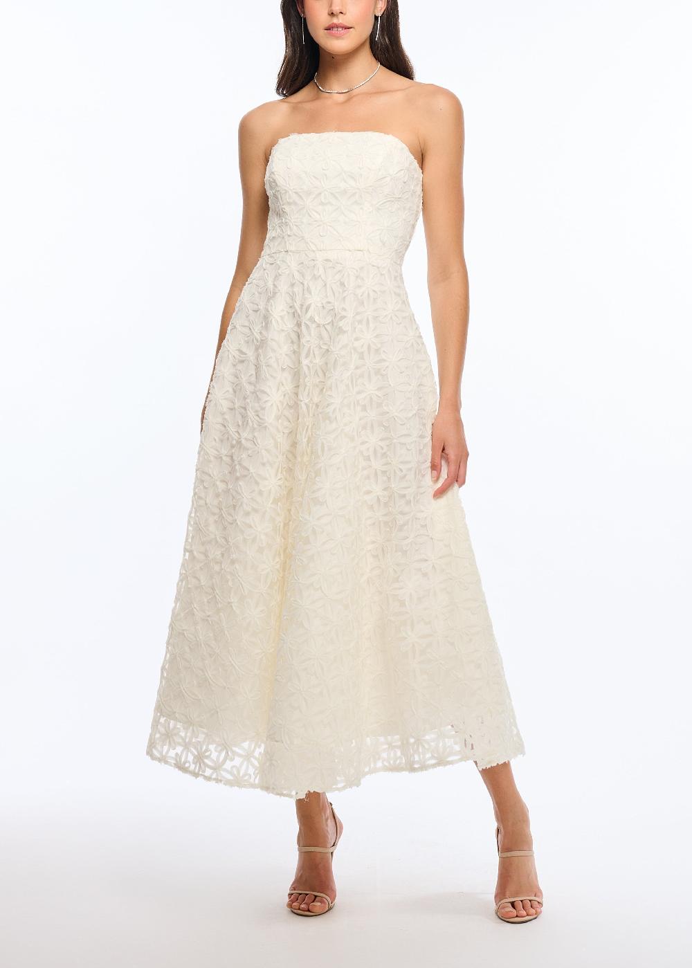 shoshanna Midnight Miller Dress Ivory
