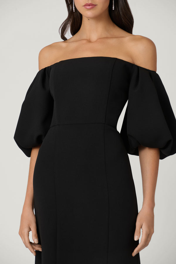 Shoshanna Midnight Naia Dress Black