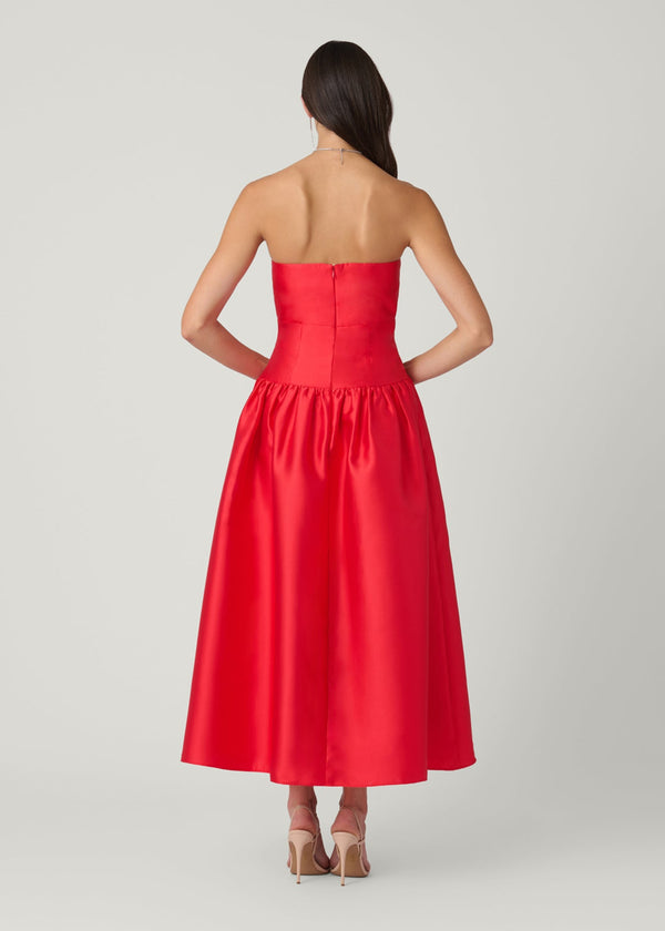 Shoshanna Midnight Posy Dress Apple