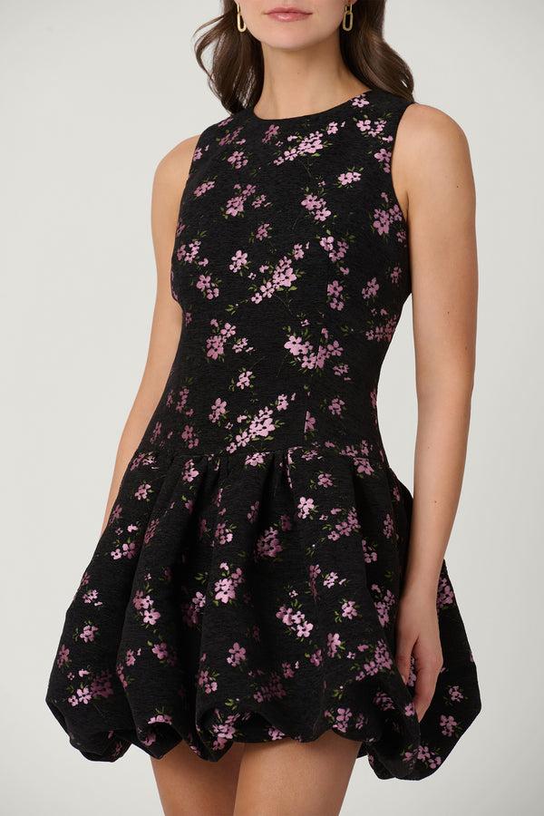 Shoshanna Midnight Raffaella Dress Black Multi