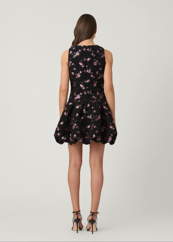 Shoshanna Midnight Raffaella Dress Black Multi