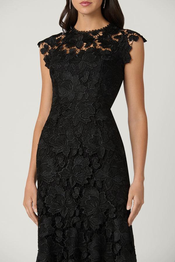 Shoshanna Midnight Raven Dress Black