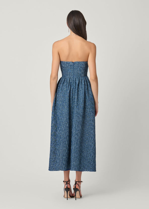 Shoshanna Midnight Sanders Dress Sapphire