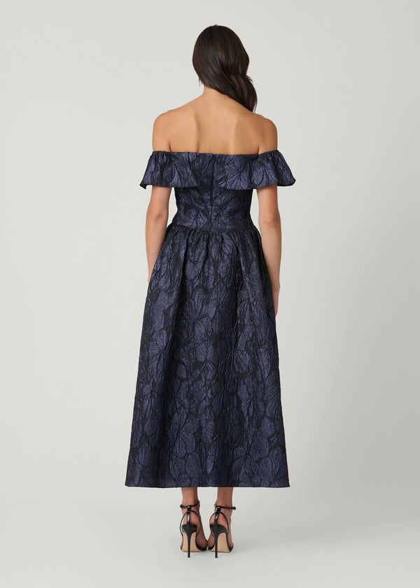 Shoshanna Midnight Solana Dress Navy