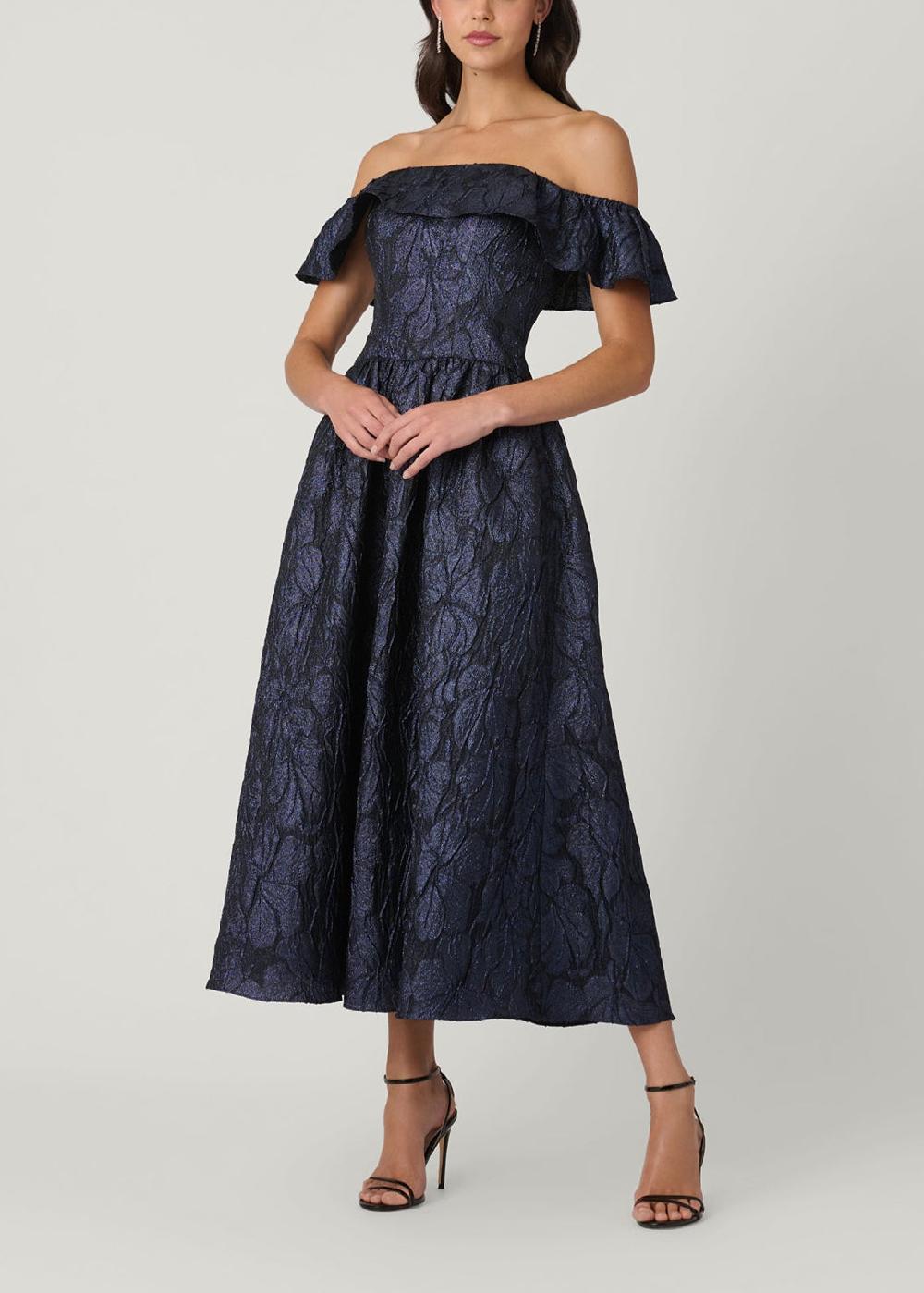 shoshanna Midnight Solana Dress Navy