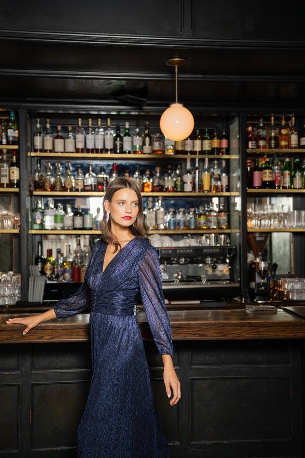 Shoshanna Midnight Venus Dress Indigo