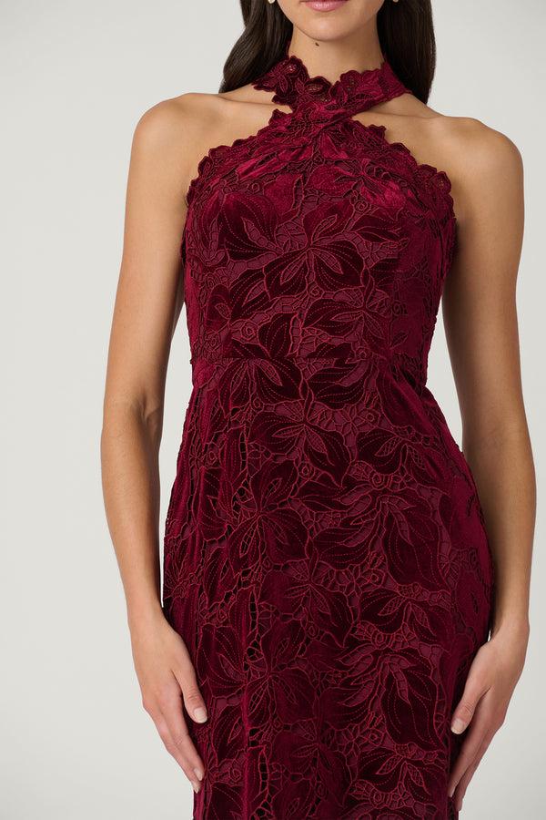 Shoshanna Midnight Vera Dress Bordeaux