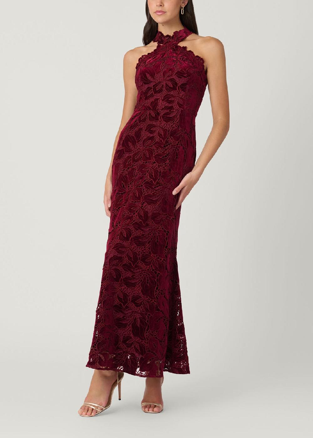 shoshanna Midnight Vera Dress Bordeaux
