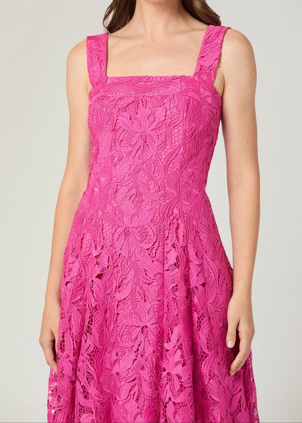 Shoshanna Midnight Vina Dress Magenta