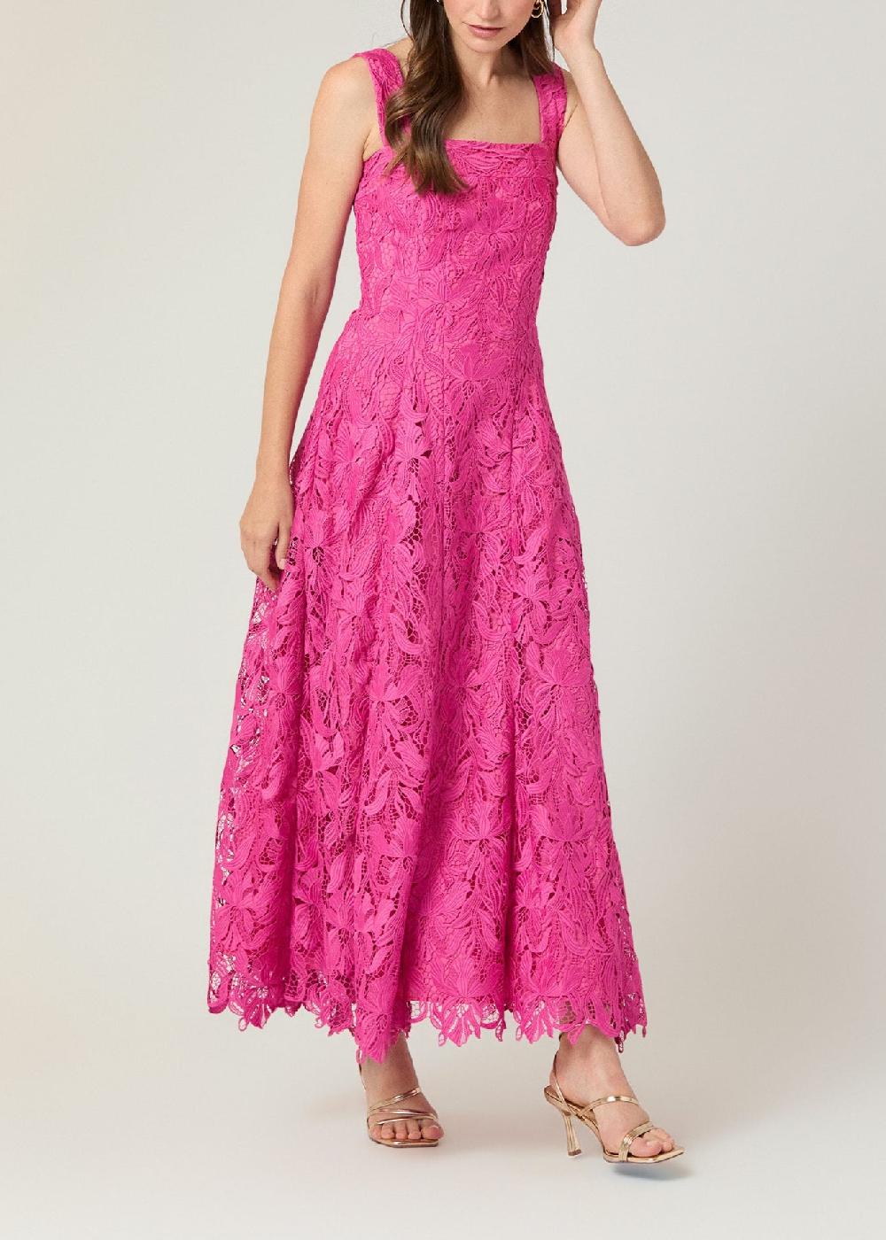 shoshanna Midnight Vina Dress Magenta