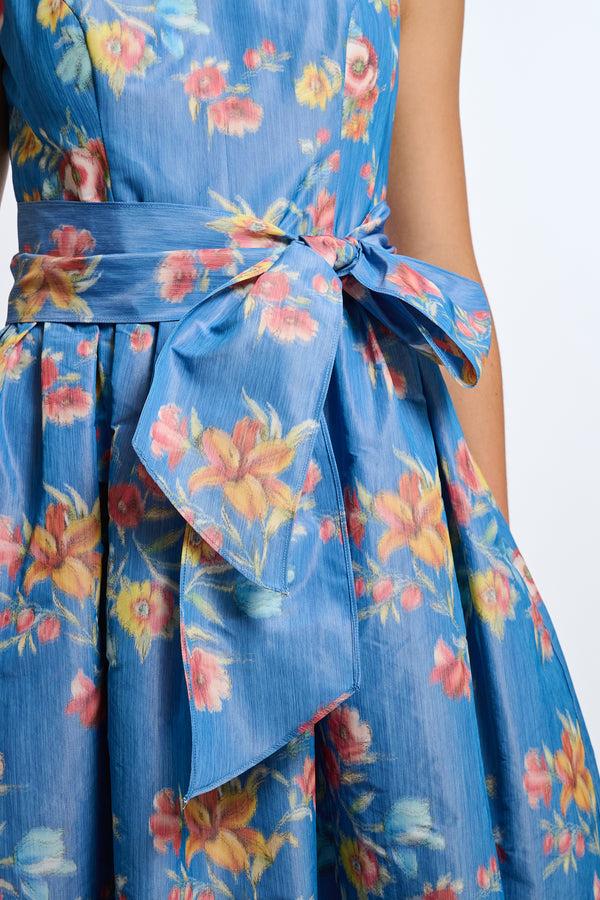 Shoshanna Midnight Wren Dress Sky Multi