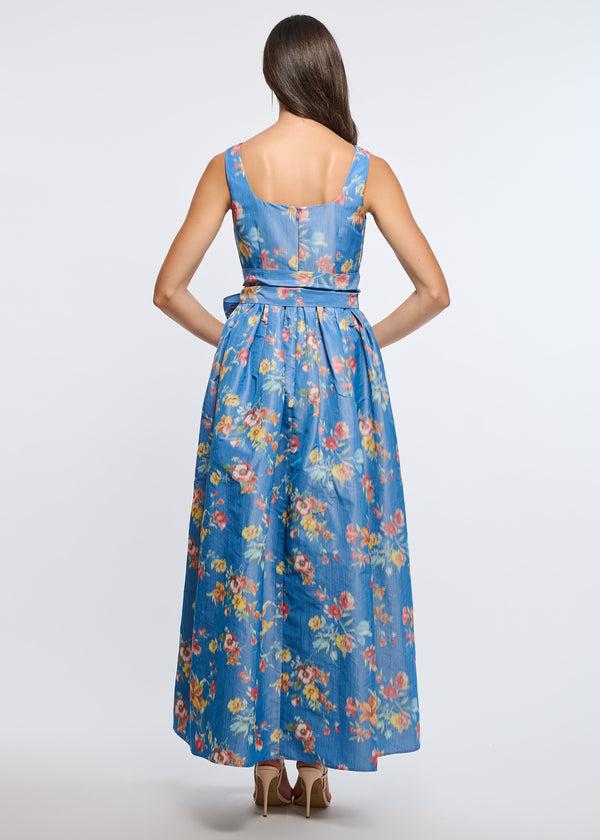 Shoshanna Midnight Wren Dress Sky Multi