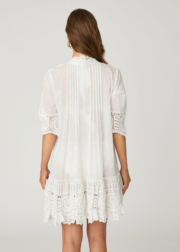 Shoshanna Milos Mini Dress White