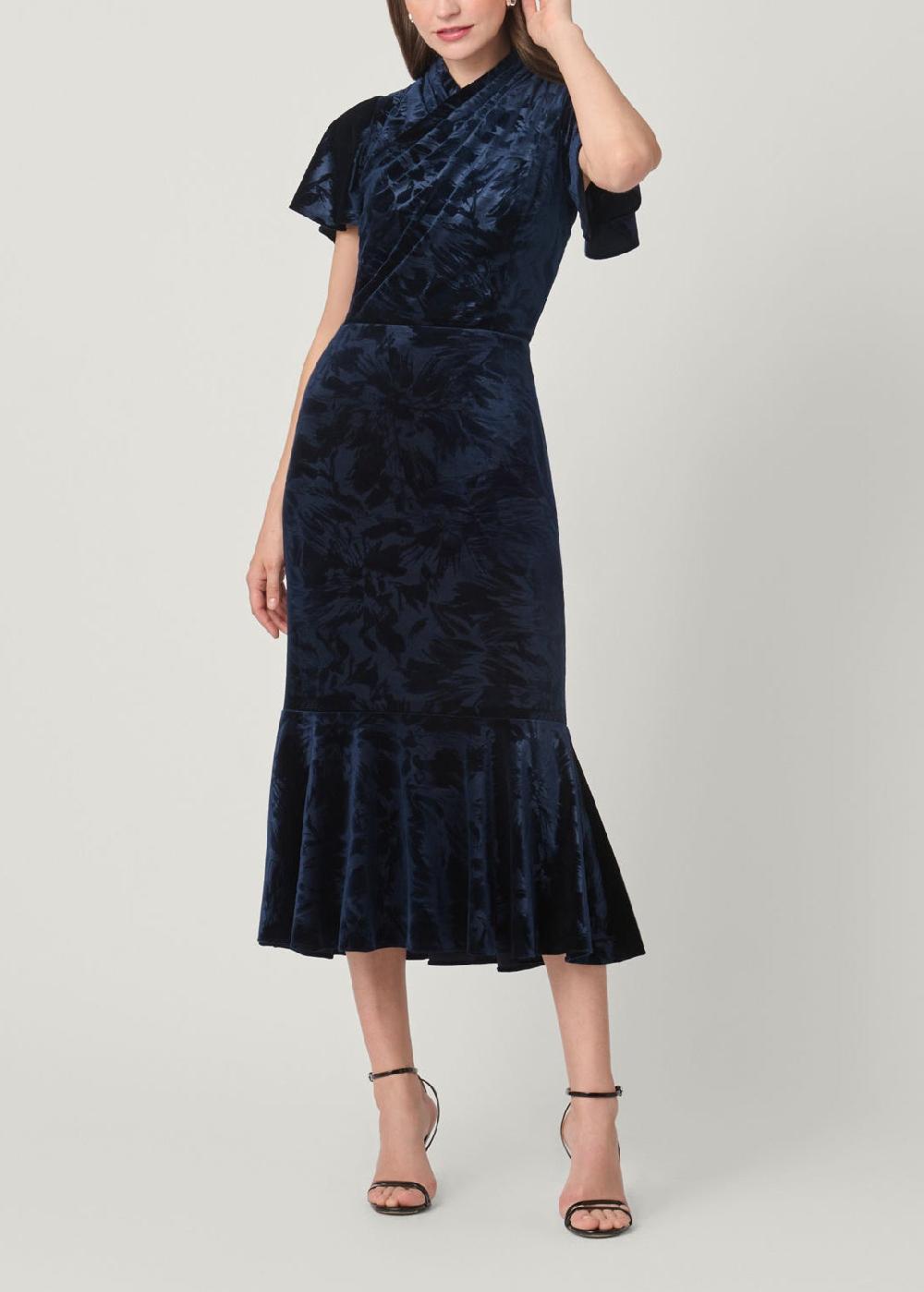 shoshanna Naomi Dress Navy