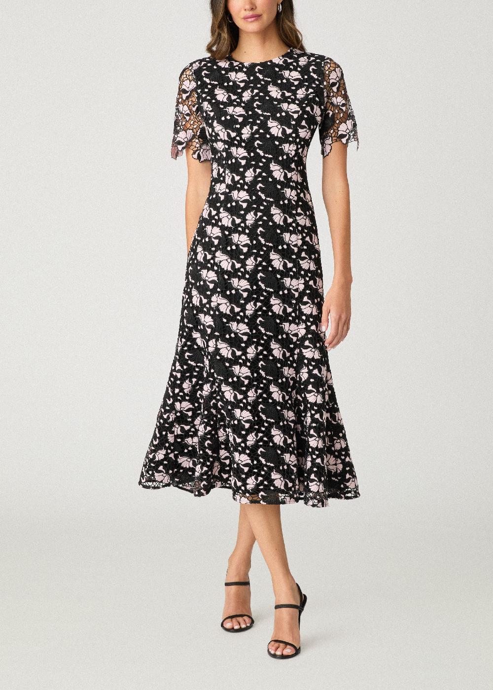 shoshanna Pacey Dress Black/Blush