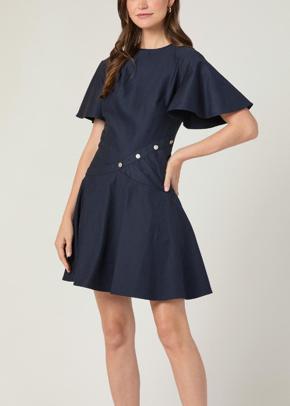shoshanna Rosemary Dress Navy