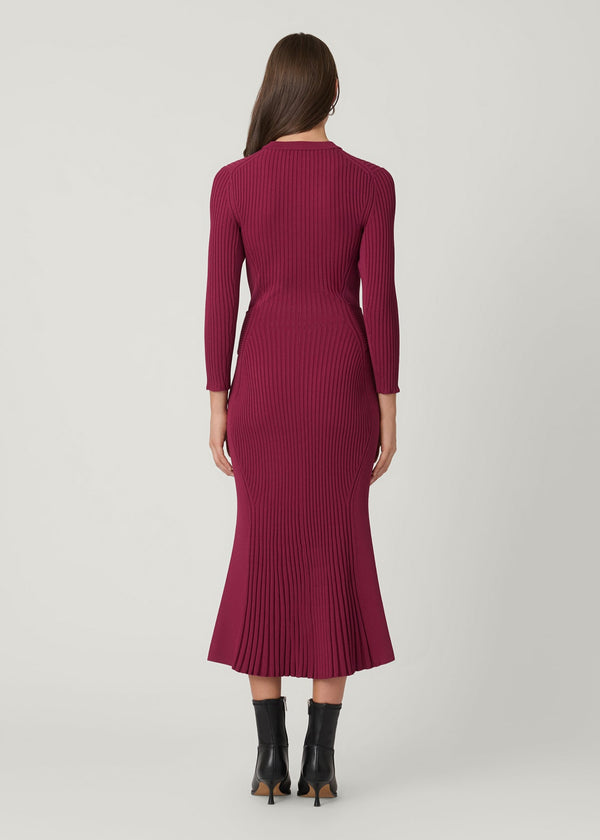 Shoshanna Sam Dress Burgundy