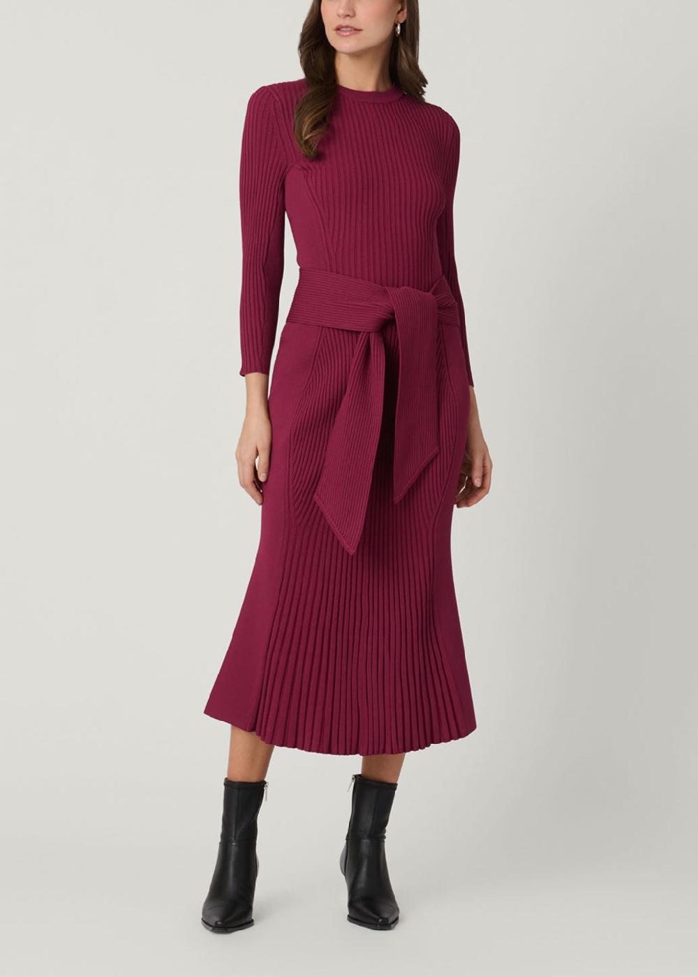 shoshanna Sam Dress Burgundy