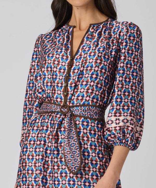 Shoshanna Scout Dress Blush Multi