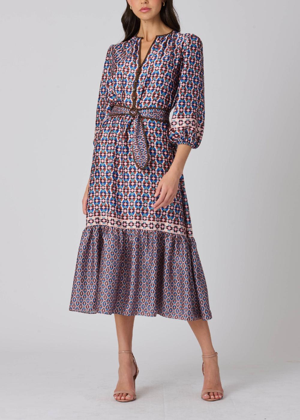 shoshanna Scout Dress Blush Multi