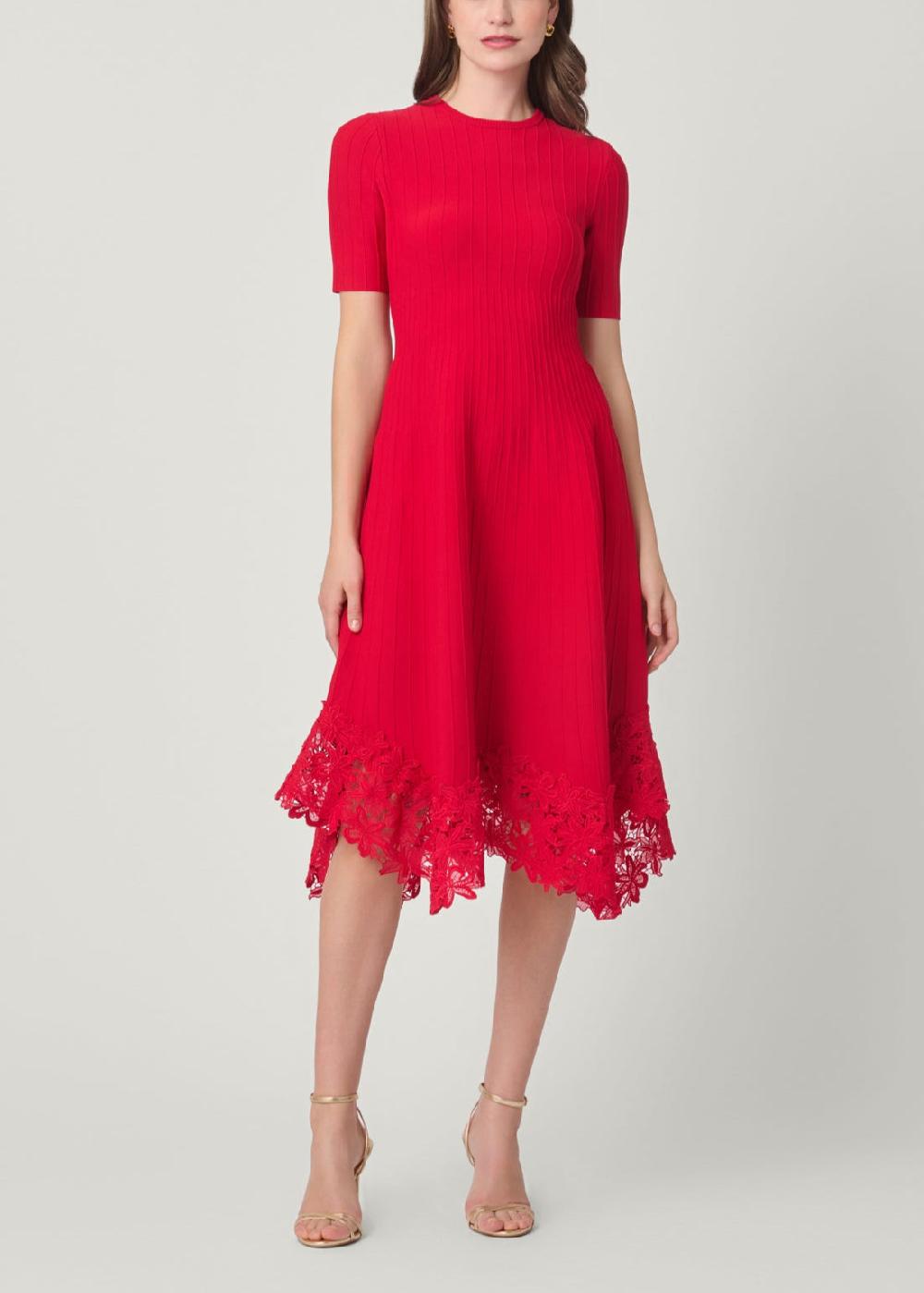 shoshanna Shailene Dress Cherry