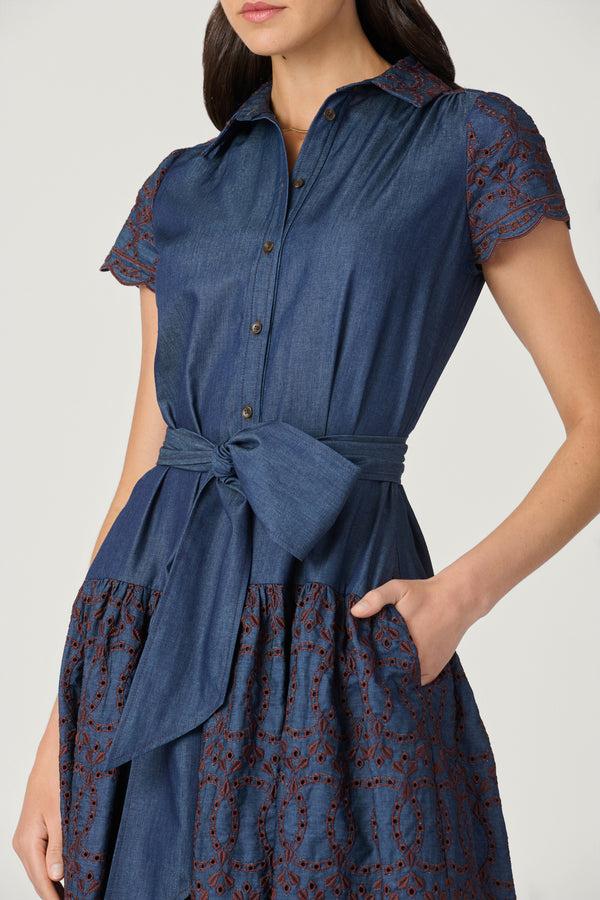 Shoshanna Sofia Dress Denim