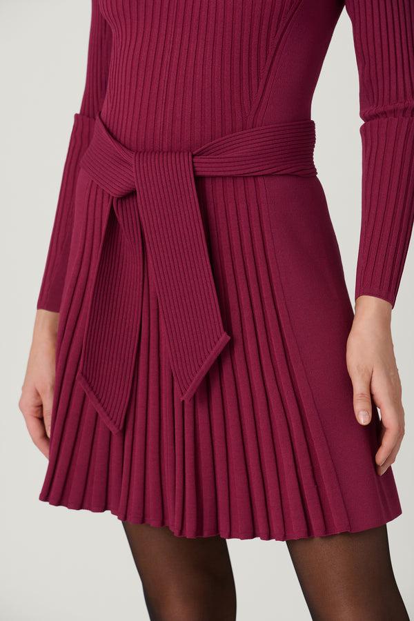 Shoshanna Tara Dress Burgundy