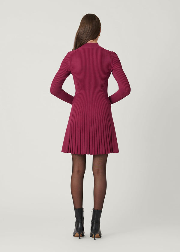 Shoshanna Tara Dress Burgundy