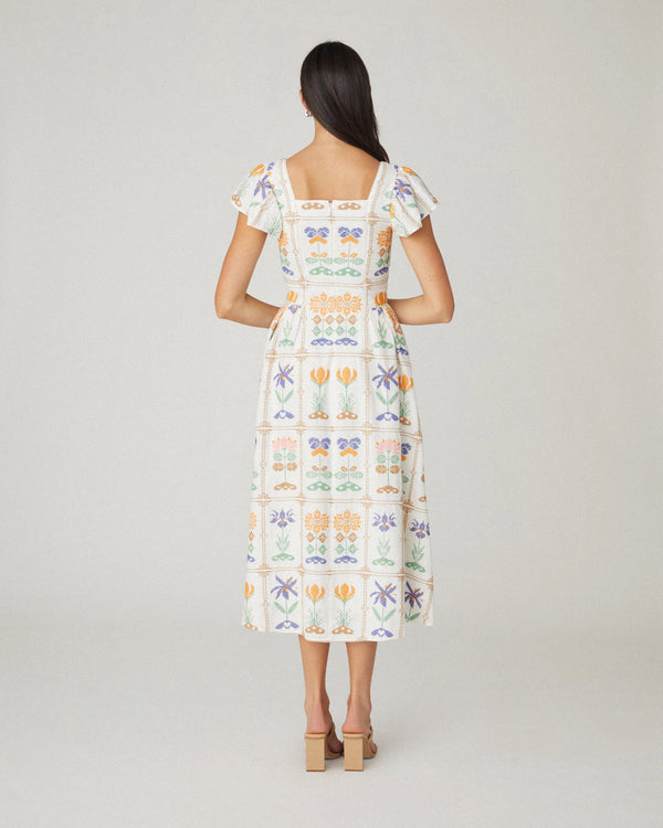 Shoshanna Willa Dress Ivory Multi