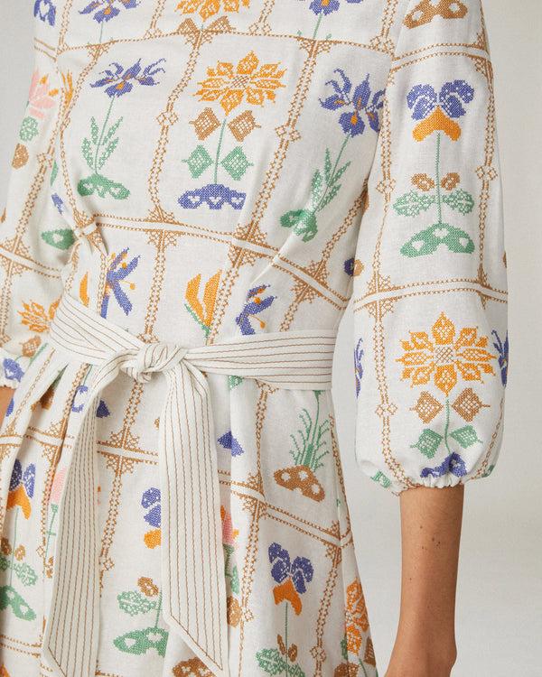 Shoshanna Zada Dress Ivory Multi