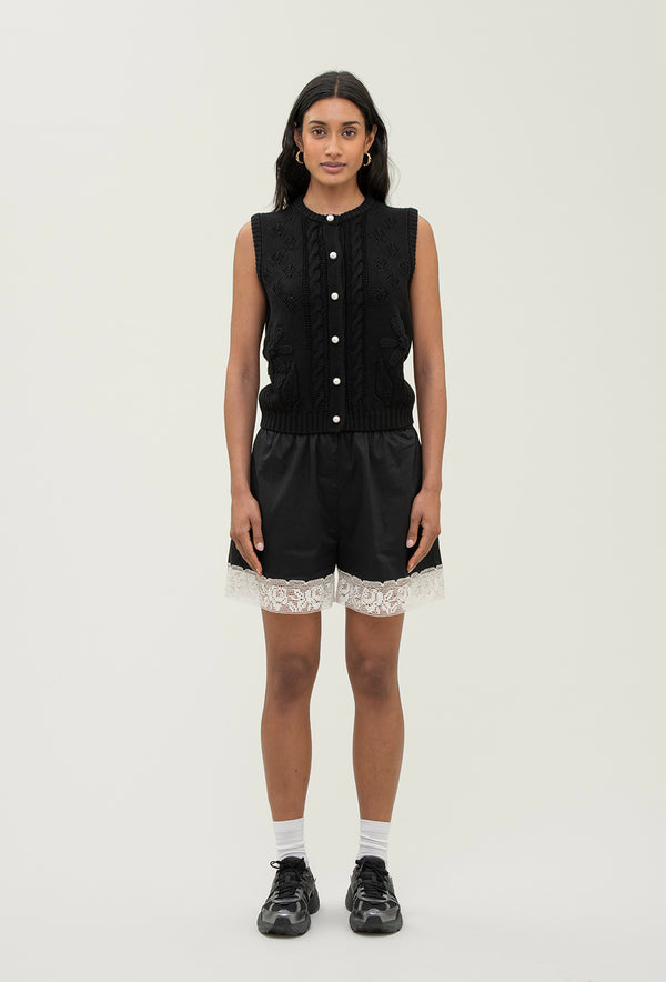 Shrimps Arden Vest - Black