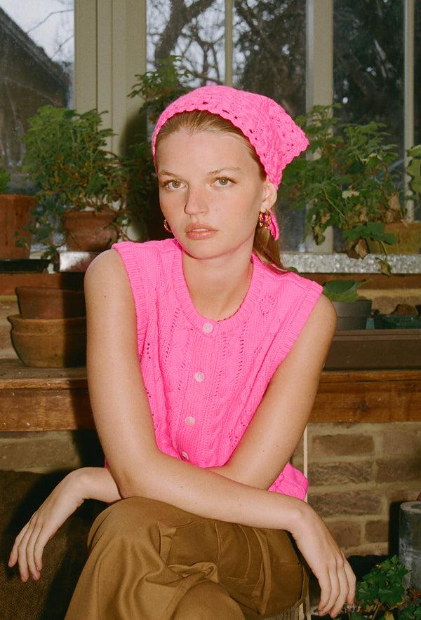 Shrimps Arden Vest - Hot Pink