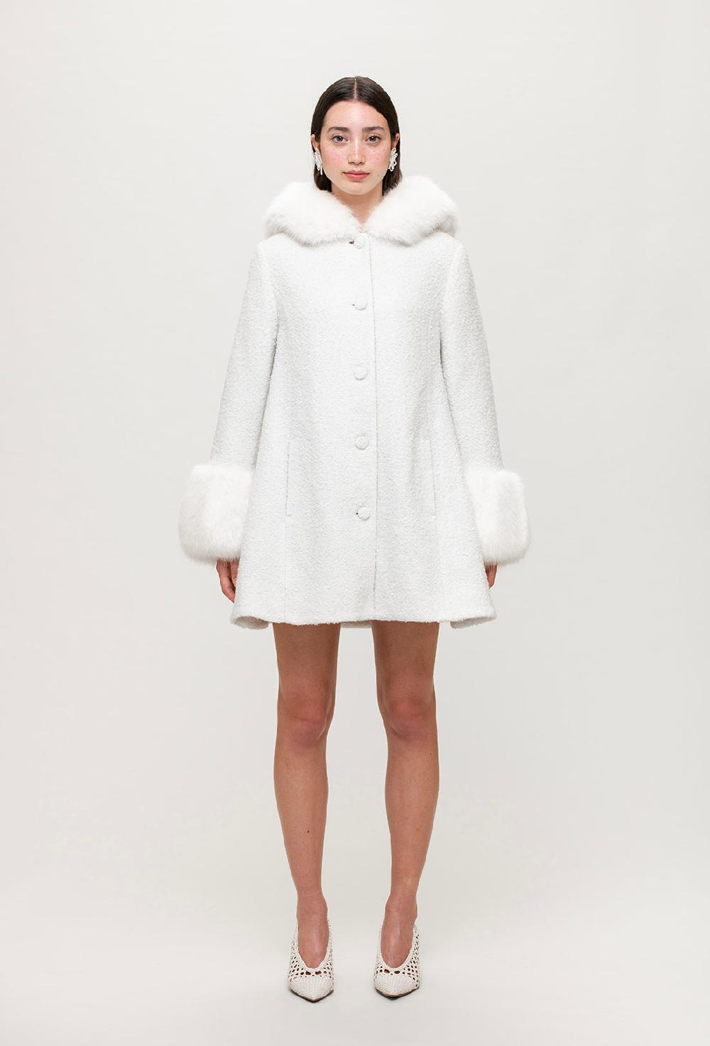 shrimps Billie Coat - Cream