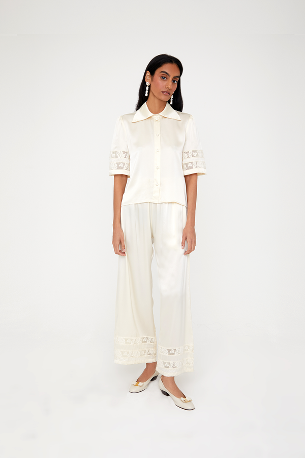 Shrimps Clematis Blouse - Ivory/Off-white