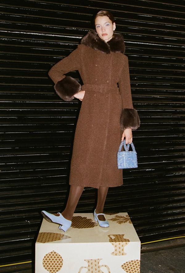 Shrimps Dallas Coat - Chocolate Brown