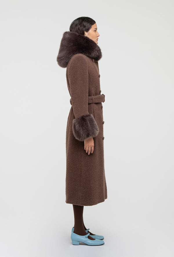 Shrimps Dallas Coat - Chocolate Brown