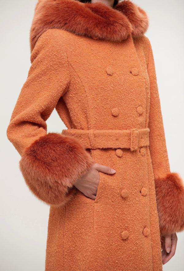 Shrimps Dallas Coat - Rust