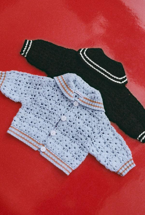 Shrimps Dovie Baby & Kids Cardigan - Black/Cream