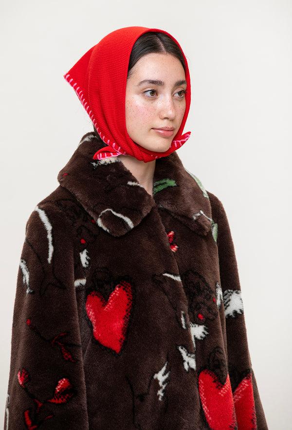 Shrimps Evelina Scarf - Red/Pink - Final Sale