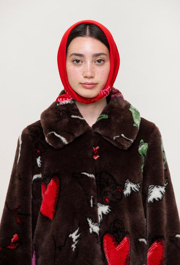 Shrimps Evelina Scarf - Red/Pink - Final Sale