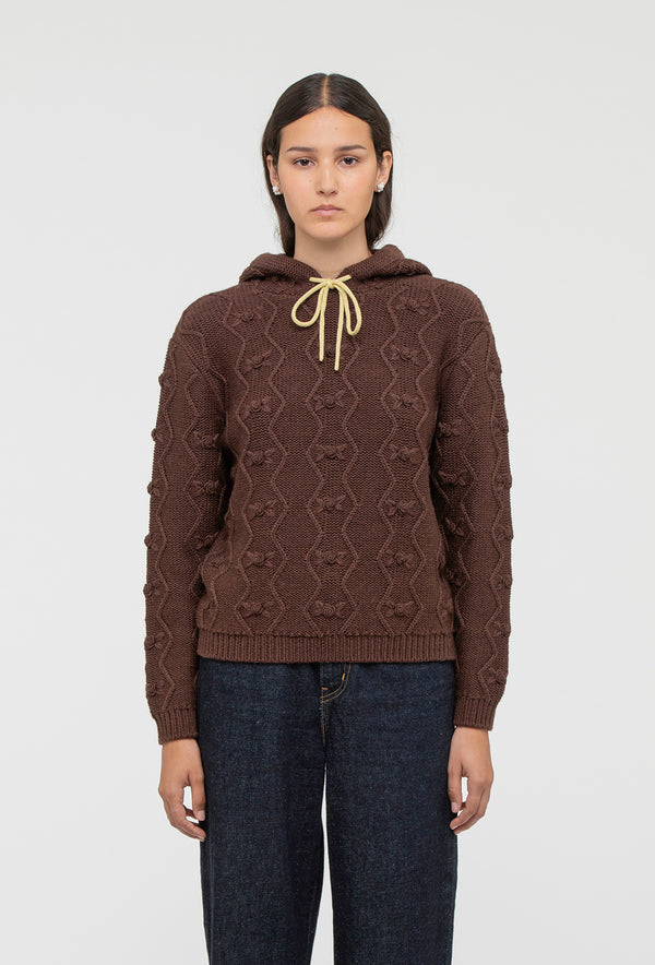 Shrimps Junie Hoodie - Chocolate Brown