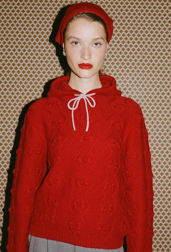 Shrimps Junie Hoodie - Rose Red