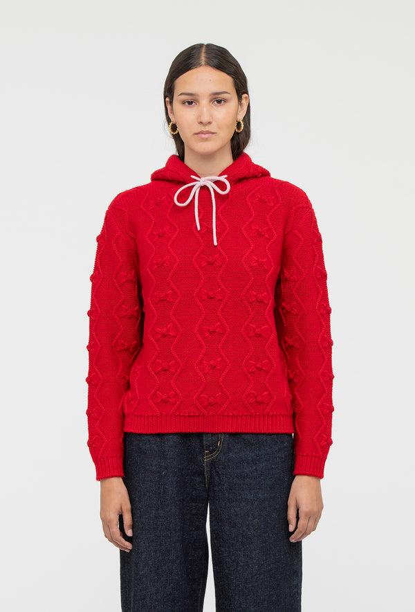 Shrimps Junie Hoodie - Rose Red