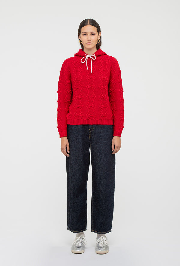 Shrimps Junie Hoodie - Rose Red