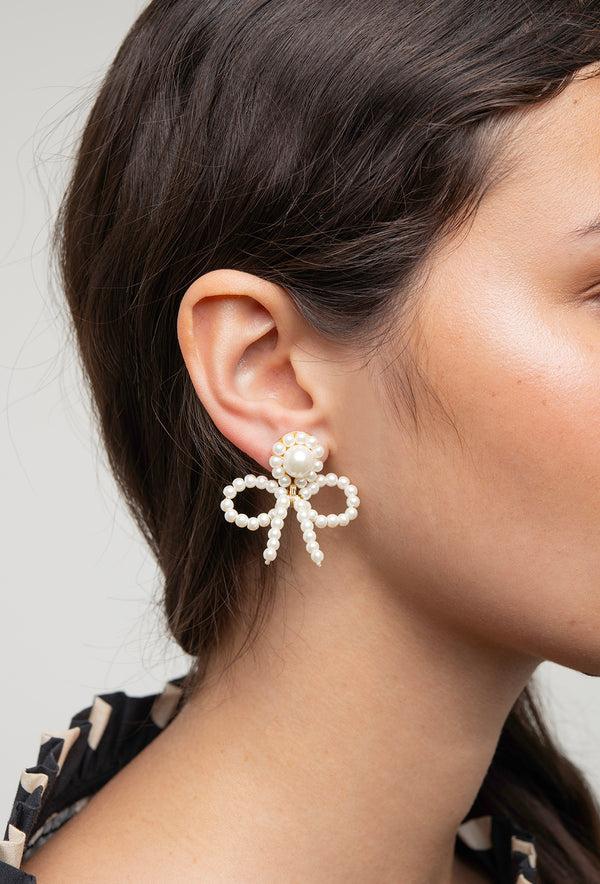 Shrimps Kiffin Earrings - Pearl