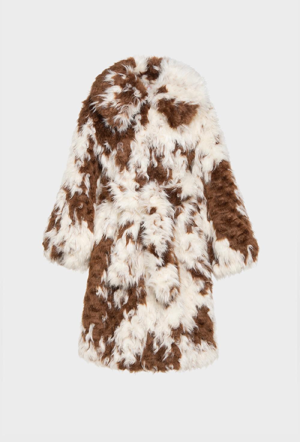 shrimps Lincoln Coat - Faux Cowhide