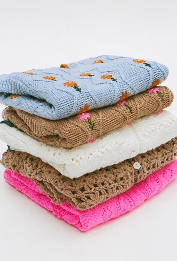 Shrimps Magic Cardigan - Tan/Black