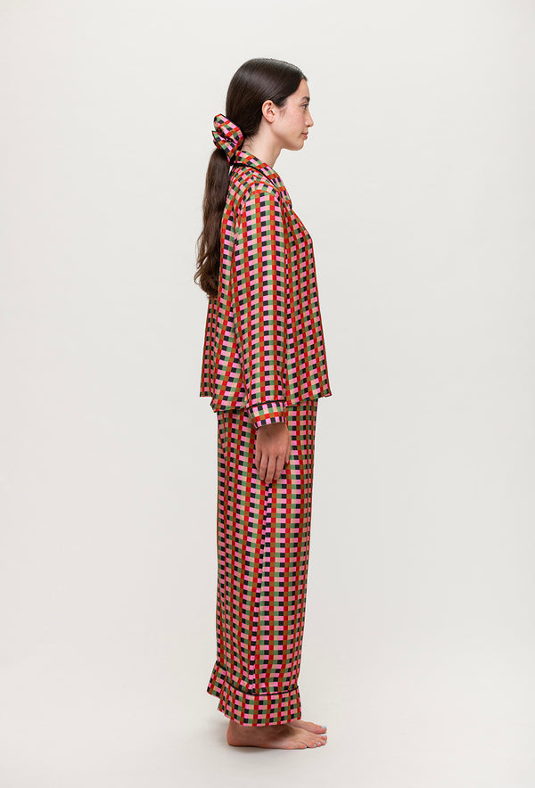 Shrimps Nixi Pyjama Bottoms - Multi/Grid - Final Sale
