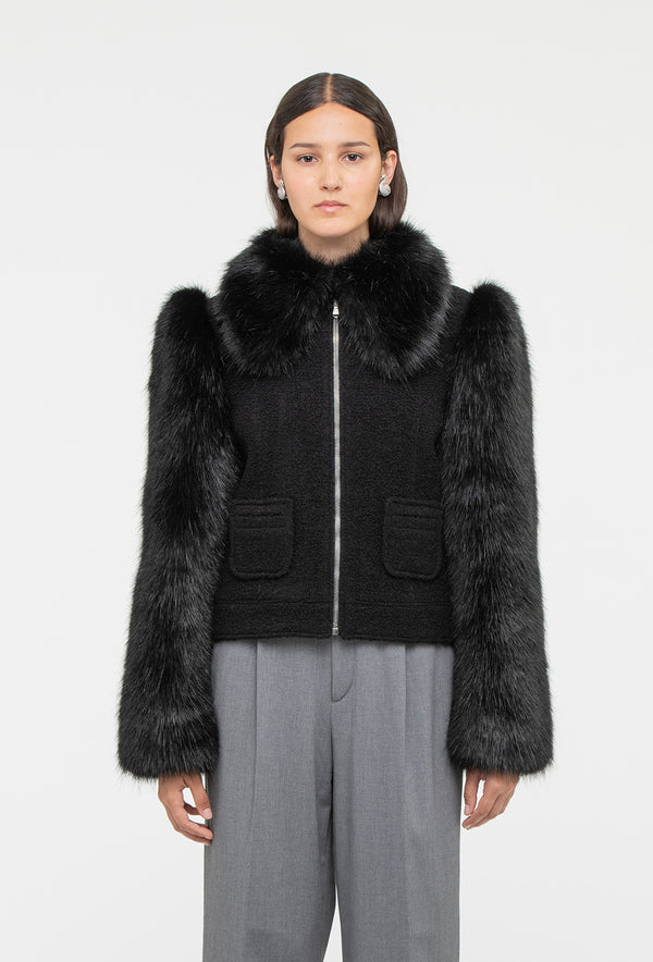 shrimps Otis Jacket - Black