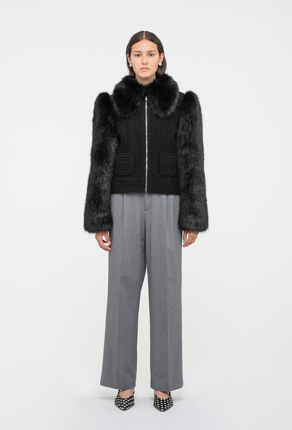 shrimps Otis Jacket - Black